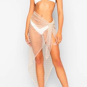 Sin City Pearl Mesh Sarong Beach Bunny Swimwear